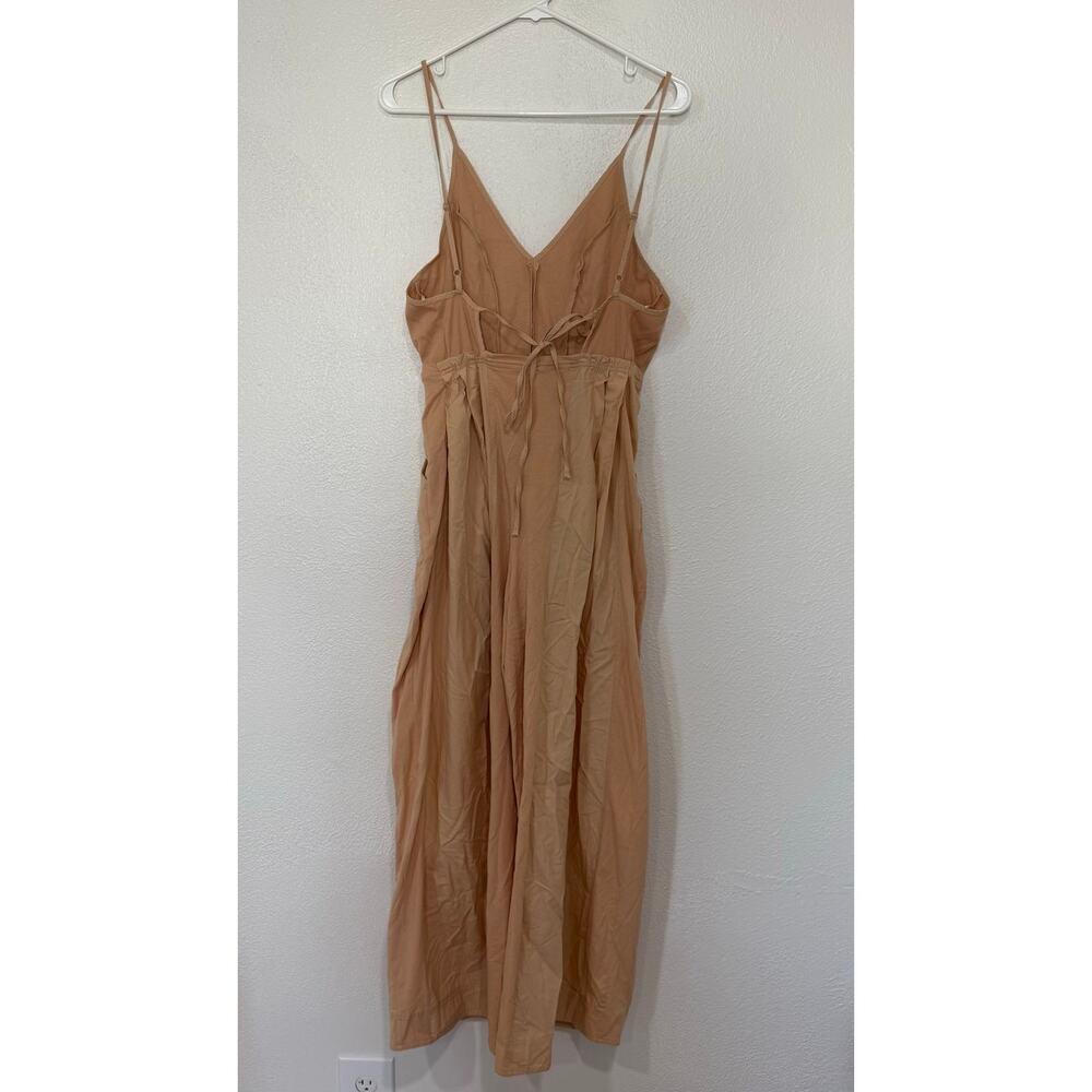 By Anthropologie High Tide Wide Leg One Piece Jumpsuit Peach Cream BOHO Size XXS - Picture 7 of 10